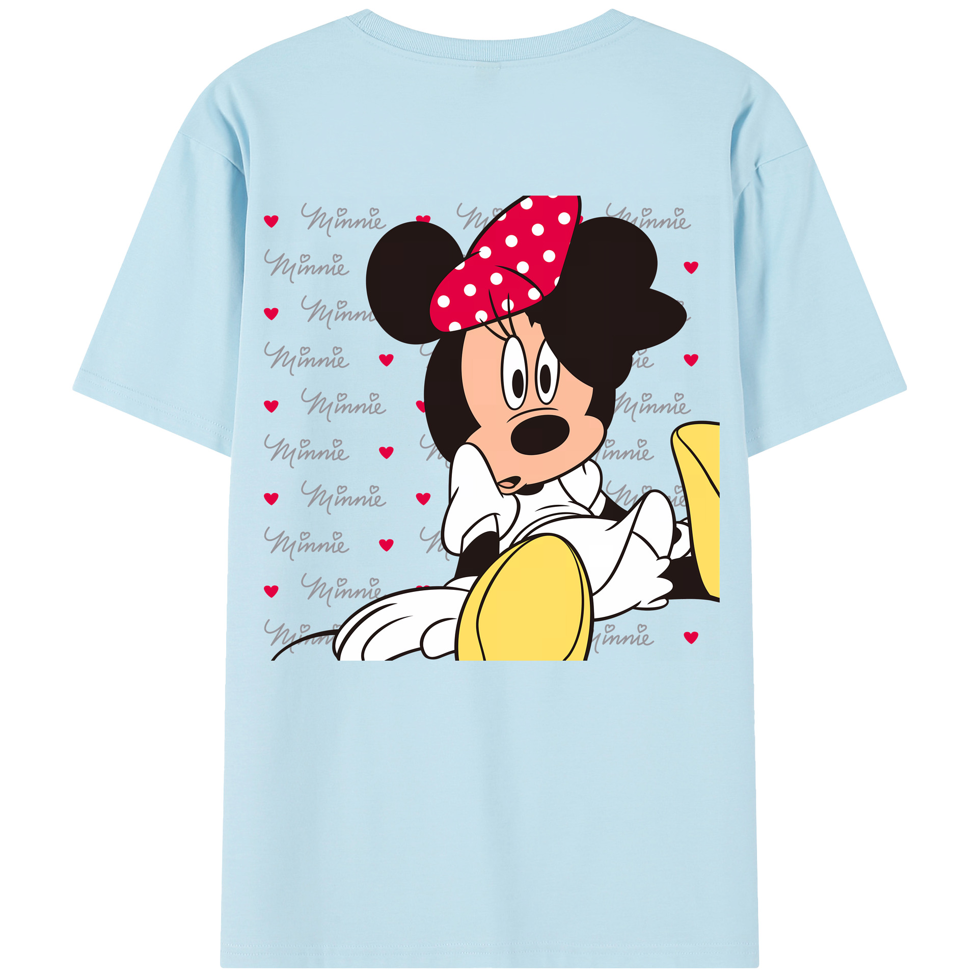 （画像用） ミッキーマウス Mickey Mouse 綿100％半袖Tシャツ（背面プリント）